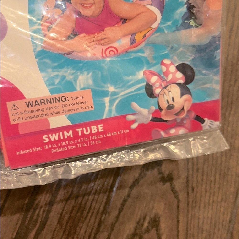 Disney Junior Minnie Swim Tube new with tags size 3-6 - Picture 4 of 4